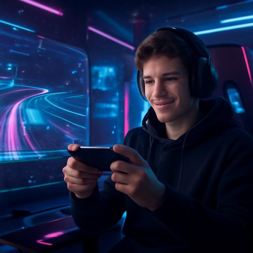 eg33 racing track screen on smartphone